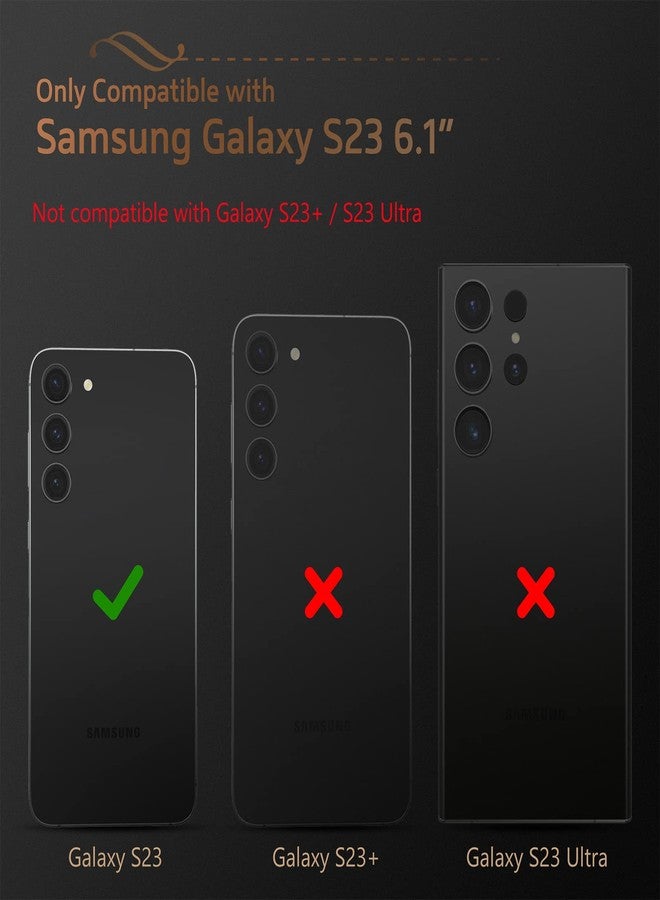LOHASIC جراب LOHASIC لهاتف Galaxy S23، جراب فاخر من الجلد الكلاسيكي المقاوم للخدش، يوفر حماية كاملة للجسم، مناسب للرجال والنساء، متوافق مع هاتف Samsung Galaxy S23 بشاشة 6.1 بوصة، إصدار 2023 الجديد - بني - Image 2